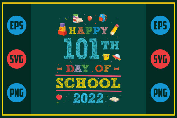 Happy 101th Day Graphics for Crafts