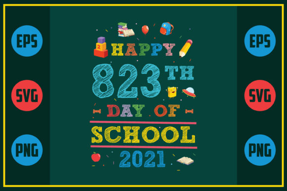 Happy 823th Day Graphics for Crafts