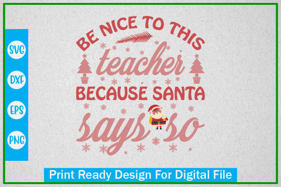Teacher Santa Graphics for Crafts